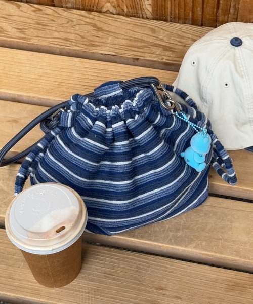 CIAOPANIC TYPY(チャオパニックティピー)の「【UNISEX】アソート巾着バッグ(ショルダーバッグ・メンズ・ブルー/サックスブルー/ネイビー/グリーン/レッド・ONE SIZE)」の1枚目の写真