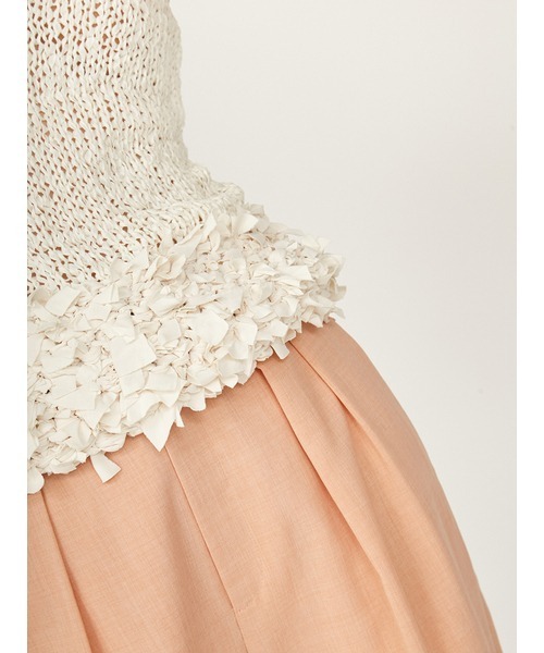 emmi（エミ）の「リボンディティールトップス（ニット/セーター・レディース・コーラルピンク/アイボリー/ブラック・FREE）」の10枚目の写真