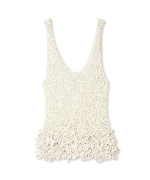 emmi（エミ）の「リボンディティールトップス（ニット/セーター・レディース・コーラルピンク/アイボリー/ブラック・FREE）」の17枚目の写真