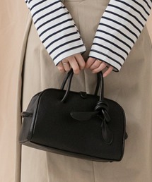 HEILIS（ヘイリス）の「スクエアボストンハンドバッグ/オフィスカジュアル 通勤 500ml ボストン 大人 フレンチ シンプル フェイク レザー（ボストンバッグ）」