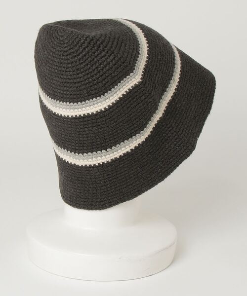 STUDIO SEVEN(スタジオ セブン)の「Cotton Crochet Hat【STUDIOSEVEN/スタジオセブン】(ニットキャップ/ビーニー・メンズ・ベージュ/ブラック・FREE)」の10枚目の写真