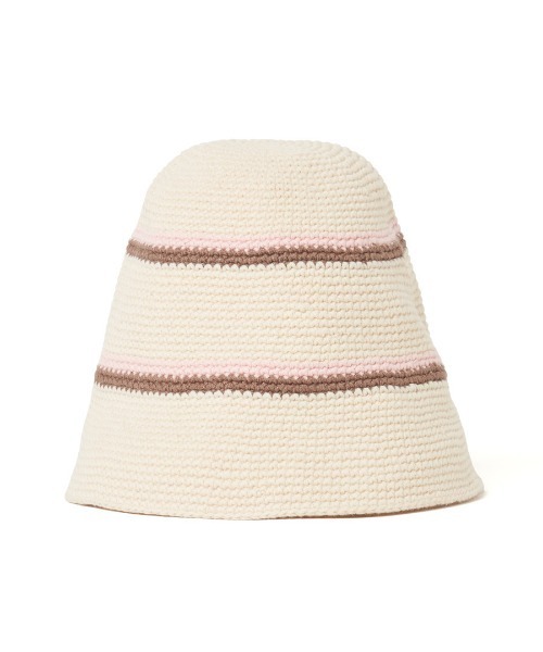 STUDIO SEVEN(スタジオ セブン)の「Cotton Crochet Hat【STUDIOSEVEN/スタジオセブン】(ニットキャップ/ビーニー・メンズ・ベージュ/ブラック・FREE)」の7枚目の写真