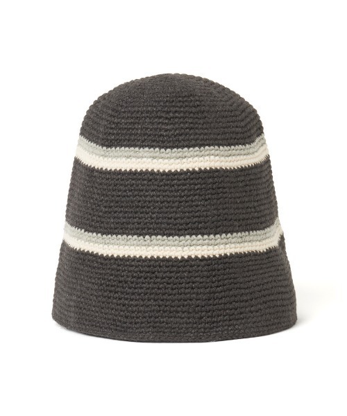 STUDIO SEVEN(スタジオ セブン)の「Cotton Crochet Hat【STUDIOSEVEN/スタジオセブン】(ニットキャップ/ビーニー・メンズ・ベージュ/ブラック・FREE)」の5枚目の写真