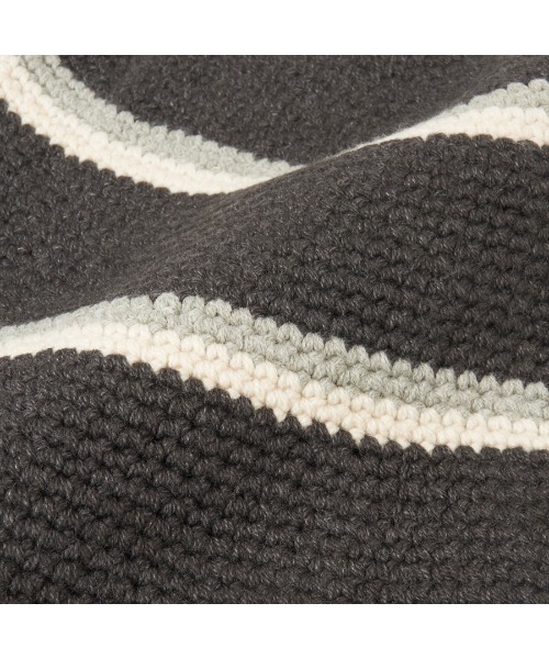 STUDIO SEVEN(スタジオ セブン)の「Cotton Crochet Hat【STUDIOSEVEN/スタジオセブン】(ニットキャップ/ビーニー・メンズ・ベージュ/ブラック・FREE)」の3枚目の写真