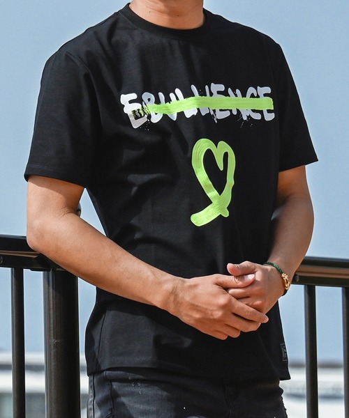 RTEGペイントハートティー（Tシャツ/カットソー）｜adamsJUGGLER