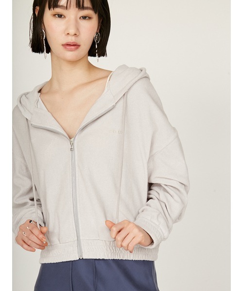 emmi（エミ）の「【USAGI限定カラー】【emmi×PlaX（TM）】フードパーカー（パーカー・レディース・ブラック/ブルー/ライトグレー/ブラウン・FREE）」の2枚目の写真