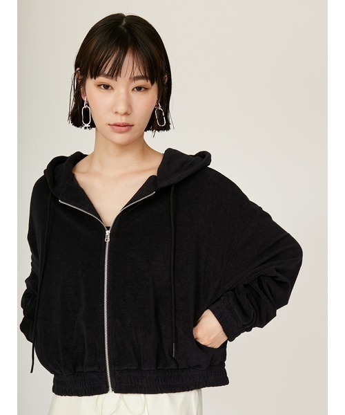 emmi（エミ）の「【USAGI限定カラー】【emmi×PlaX（TM）】フードパーカー（パーカー・レディース・ブラック/ブルー/ライトグレー/ブラウン・FREE）」の18枚目の写真