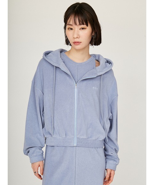 emmi（エミ）の「【USAGI限定カラー】【emmi×PlaX（TM）】フードパーカー（パーカー・レディース・ブラック/ブルー/ライトグレー/ブラウン・FREE）」の6枚目の写真