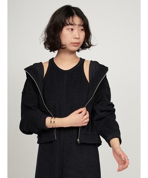 EGUMI（egumi） モノグラムビッグパーカー（L）（黒） Takalaka - ・・・ 再販希望を多数頂いておりましたモノグラム