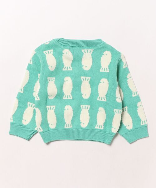 BOBO CHOSES(ボボショーズ)の「Lucky Fish jacquard jumper(ニット/セーター・キッズ・ライトグリーン・24MONTH/3MONTH/6MONTH/9MONTH/12MONTH/18MONTH)」の5枚目の写真