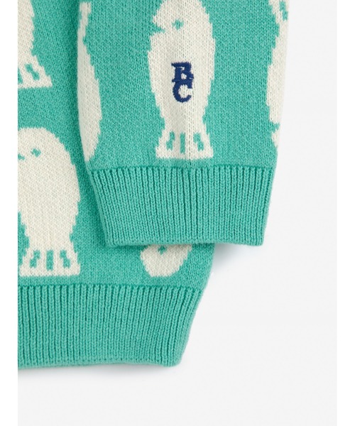 BOBO CHOSES(ボボショーズ)の「Lucky Fish jacquard jumper(ニット/セーター・キッズ・ライトグリーン・24MONTH/3MONTH/6MONTH/9MONTH/12MONTH/18MONTH)」の3枚目の写真