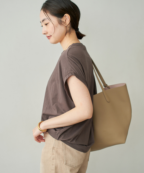 plage(プラージュ)の「《追加》ALBINI ハイゲージTシャツ(Tシャツ/カットソー・レディース・ブルー系その他/ベージュ/ホワイト/チャコールグレー・FREE)」の16枚目の写真