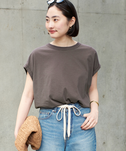 新品 plage ALBINI ハイゲージ Tシャツ プラージュ plage（プラージュ）の「ALBINI ハイゲージTシャツ（Tシャツ
