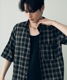 Shoowtime(VE^C)Over size casual short sleeve shirt / I[o[TCYJWA`FbNVc(Vc/uEX)