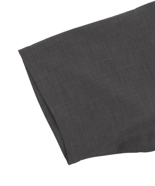 BROWNY(ブラウニー)の「BROWNY/ドライポリカラーブロックシャツ(シャツ/ブラウス・メンズ・ダークグレー/サックスブルー・MEDIUM/LARGE)」の4枚目の写真