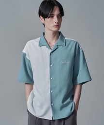 BROWNY/ドライポリカラーブロックシャツ
