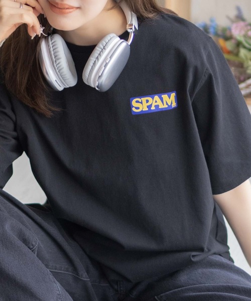 Mac-House(マックハウス)の「【SPAM】スパムグラフィックプリントTシャツ(Tシャツ/カットソー・レディース・ホワイト/ブラック/パープル系その他・M/L)」の11枚目の写真