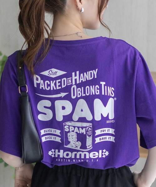 Mac-House(マックハウス)の「【SPAM】スパムグラフィックプリントTシャツ(Tシャツ/カットソー・レディース・ホワイト/ブラック/パープル系その他・M/L)」の20枚目の写真