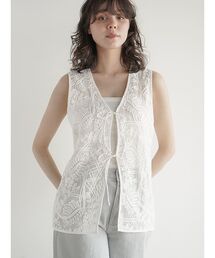 セール】Leaf lace 2way vest（ベスト）｜FIKA.（フィーカ）の