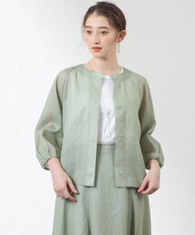 AMACA（アマカ）の「ポリエステルオーガンジーブルゾン（ブルゾン）」