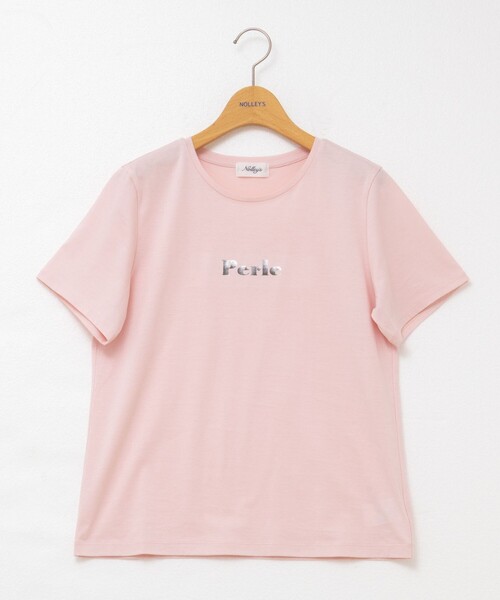 NOLLEY’S（ノーリーズ）の「プリントTシャツ（Tシャツ/カットソー・レディース・アイボリー/サックスブルー/ベビーピンク/ホワイト系その他4/ホワイト・38）」の22枚目の写真