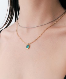 THE LIMELY（ザライムリー）の「エメラルドストーンネックレス（ネックレス）」