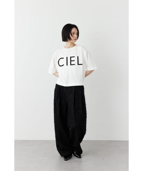 Limue(リミュ)の「プリントロゴTシャツ(CIEL)(Tシャツ/カットソー・レディース・オフホワイト/ブラック・FREE)」の8枚目の写真
