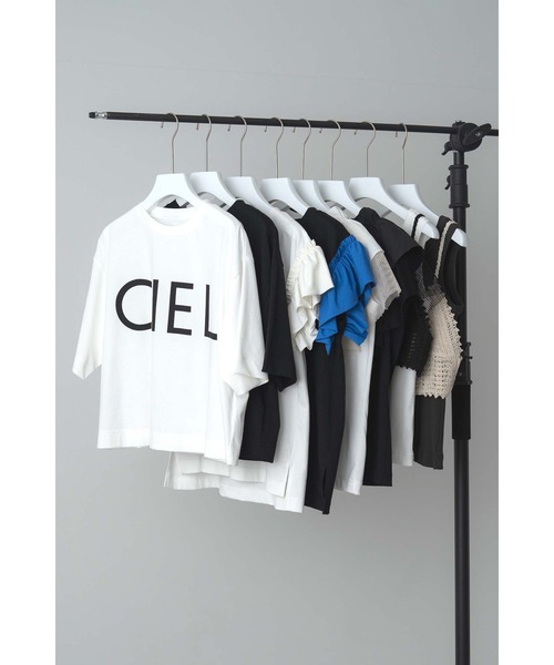 Limue(リミュ)の「プリントロゴTシャツ(CIEL)(Tシャツ/カットソー・レディース・オフホワイト/ブラック・FREE)」の21枚目の写真