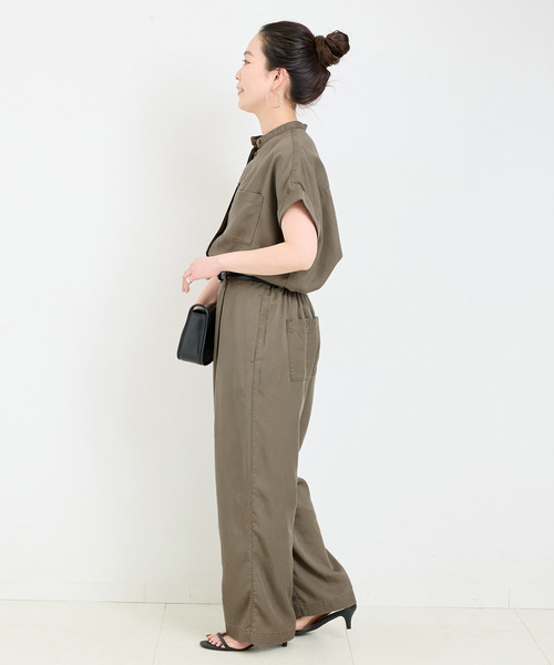 B.C STOCK(ベーセーストック)の「《追加4》手洗い可 / セルロースシャツ(シャツ/ブラウス・レディース・ベージュ系その他/ブルー系その他/ブラック/カーキ・FREE)」の22枚目の写真