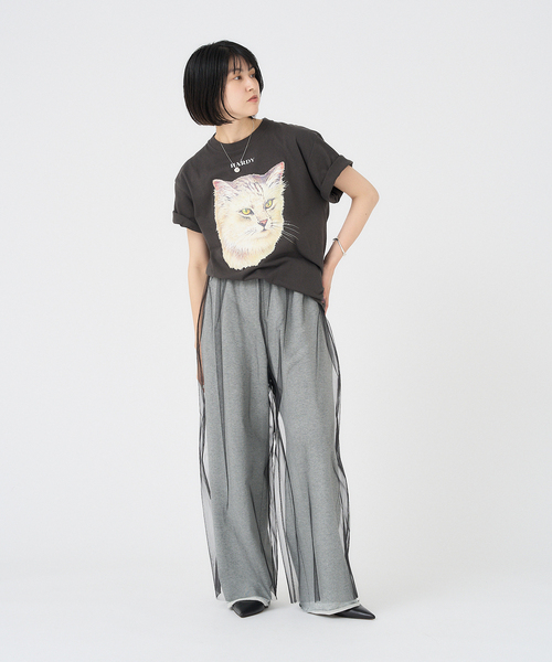 Persian Cat Tシャツ（Tシャツ/カットソー）｜HARDY NOIR
