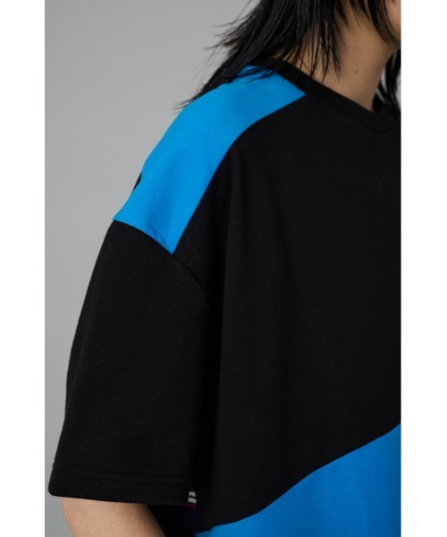 HeRIN.CYE（ヘリンドットサイ）の「Switching cut tops　スイッチングカットトップス（Tシャツ/カットソー・レディース・ブラック/オフホワイト・FREE）」の10枚目の写真