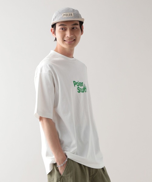 POLeR(ポーラー)の「【POLeR/ポーラー】ロゴプリント/オーバーサイズTシャツ(Tシャツ/カットソー・メンズ・ホワイト/ブラック/オフホワイト/グレー/ブラック系その他・LARGE/MEDIUM)」の9枚目の写真