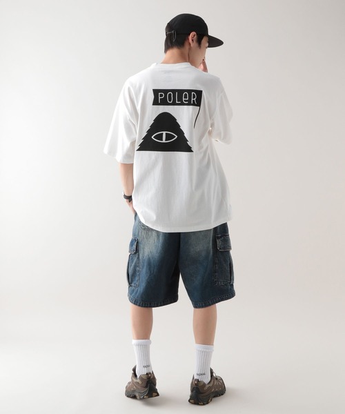 POLeR(ポーラー)の「【POLeR/ポーラー】ロゴプリント/オーバーサイズTシャツ(Tシャツ/カットソー・メンズ・ホワイト/ブラック/オフホワイト/グレー/ブラック系その他・LARGE/MEDIUM)」の13枚目の写真