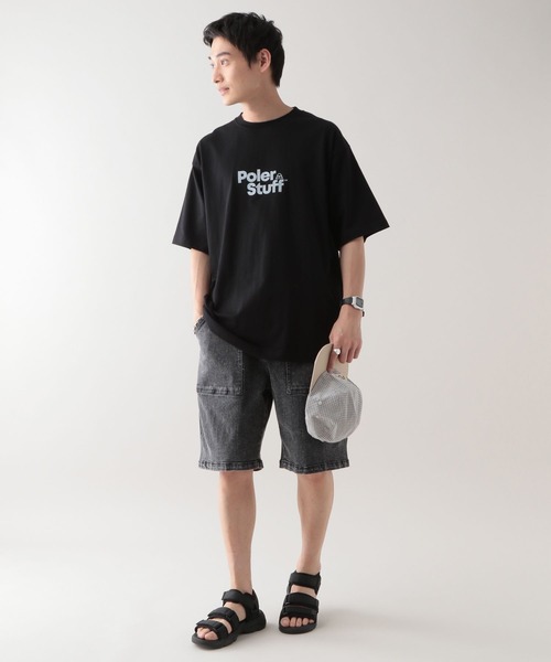 POLeR(ポーラー)の「【POLeR/ポーラー】ロゴプリント/オーバーサイズTシャツ(Tシャツ/カットソー・メンズ・ホワイト/ブラック/オフホワイト/グレー/ブラック系その他・LARGE/MEDIUM)」の18枚目の写真