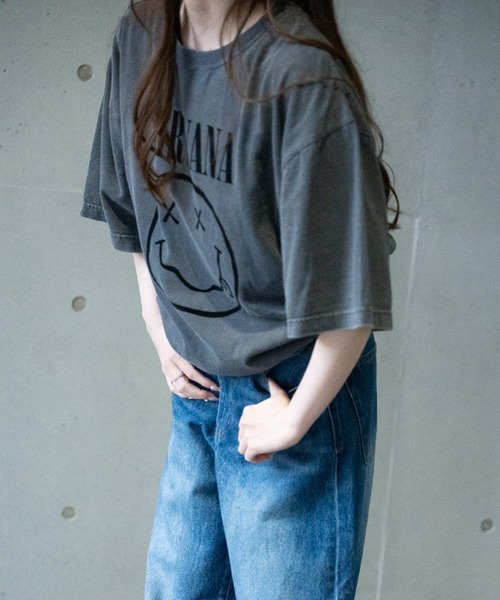 RATTLE TRAP（ラトルトラップ）の「【GOOD ROCK SPEED】プリントTシャツ（NIRVANA/ニルヴァーナ）（Tシャツ/カットソー・メンズ・チャコールグレー・M/L/LL）」の2枚目の写真