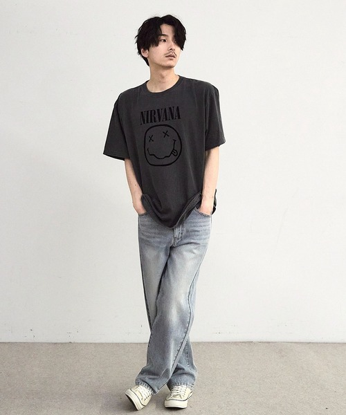 関送込*boohoo*トールオーバー ニルヴァーナ プリントTシャツ Amazon.co.jp: [WHJYCOS] ニルヴァーナ Tシャツ カジュアル