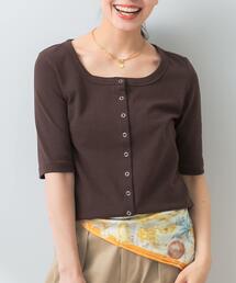 F by ROSSO | 『UR TECH ひやサラクール』F by ROSSO　スクエアネックハーフスリーブプルオーバー(Tシャツ/カットソー)