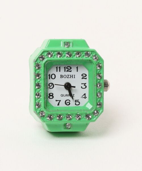 Burner(バーナー)の「【OKUOKU 0909】watch ring 指輪時計 アソート マルチカラー フリーサイズ仕様 oku-ring-g6(リング・レディース・パープル系その他2/パープル系その他/レッド系その他/ホワイト系その他/レッド/グリーン/ピンク/ホワイト/ピンク系その他2/グリーン系その他2/ブルー系その他/グリーン系その他/パープル/イエロー/ブラック系その他/ブルー/ブルー系その他2/ピンク系その他/イエロー系その他/ブラック・FREE)」の5枚目の写真