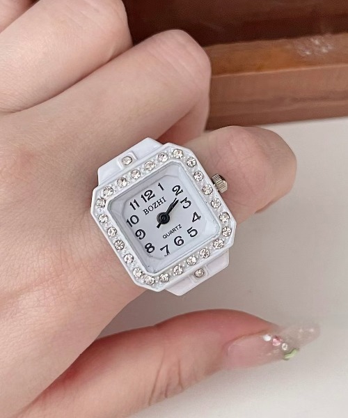 セール】【OKUOKU 0909】watch ring 指輪時計 アソート マルチカラー