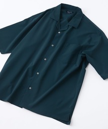 Blue Standard （ブルースタンダード）の「【Blue Standard:ブルースタンダード】デオドラントドライ 吸水速乾 UVカット ストレッチ無地 ストライプ オープンカラーシャツ 開襟シャツ（シャツ/ブラウス）」