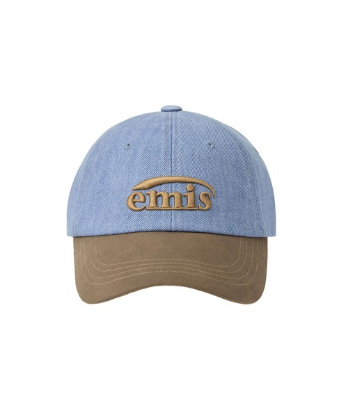 ◆EMIS◆ WASHED DENIM BALL CAPGRAYPINK m1037_1334348 1484e7dabcc968d6204c3f5c69ef01