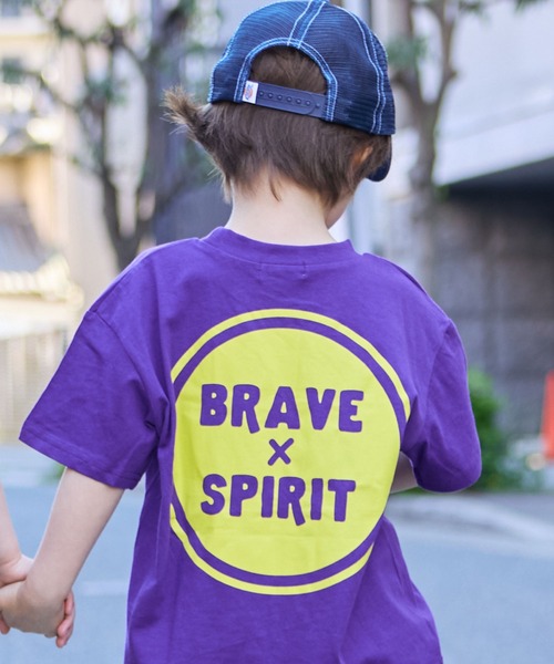 LSP WOW(エルエスピーワオ)の「【LSP WOW!】バックプリント半袖Tee(Tシャツ/カットソー・キッズ・ライム/ブルー/ブラック/アイボリー/オレンジ/ネイビー/パープル/レッド/カーキ/グレー・120/110/100/90/130/80)」の8枚目の写真