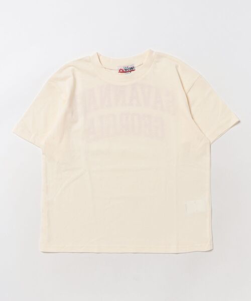 LSP WOW(エルエスピーワオ)の「【LSP WOW!】バックプリント半袖Tee(Tシャツ/カットソー・キッズ・ライム/ブルー/ブラック/アイボリー/オレンジ/ネイビー/パープル/レッド/カーキ/グレー・120/110/100/90/130/80)」の19枚目の写真