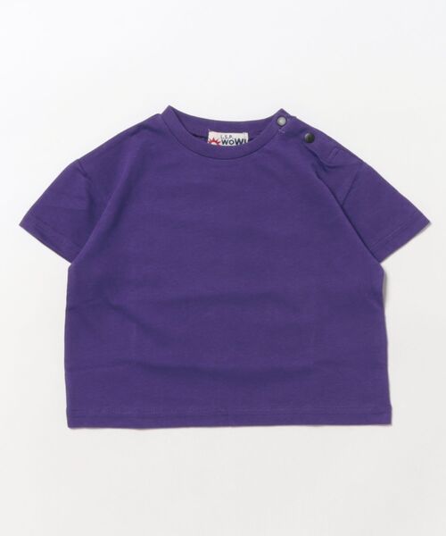 LSP WOW(エルエスピーワオ)の「【LSP WOW!】バックプリント半袖Tee(Tシャツ/カットソー・キッズ・ライム/ブルー/ブラック/アイボリー/オレンジ/ネイビー/パープル/レッド/カーキ/グレー・120/110/100/90/130/80)」の15枚目の写真