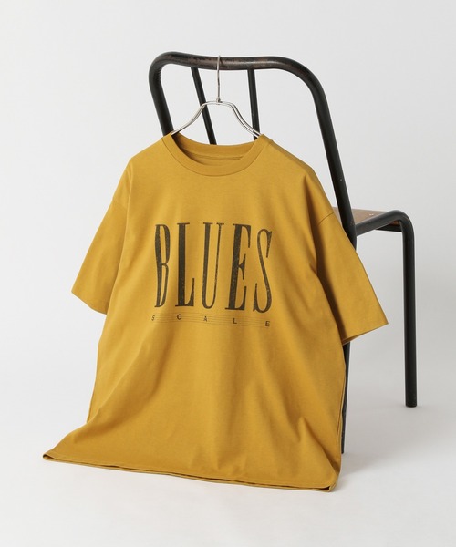 RAGEBLUE（レイジブルー）の「MUSICロゴ/オーバーサイズTシャツ（Tシャツ/カットソー・メンズ・ホワイト/ブラック/イエロー・MEDIUM/LARGE）」の3枚目の写真