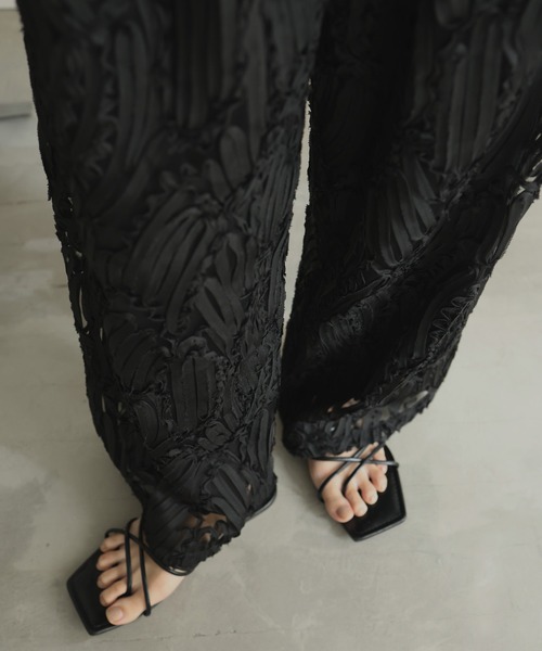 hellam(へラム)の「刺繍レース ストレートパンツ(その他パンツ・レディース・ベージュ/ブラック/アイボリー・FREE)」の20枚目の写真