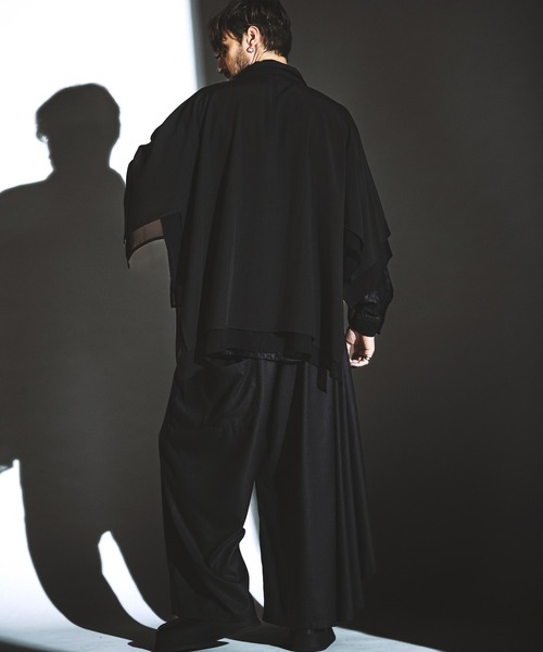 NO ID.（ノーアイディ）の「【NO ID.】Asymmetry Drape Wide Pants / アシンメトリー ドレープ ワイド パンツ（スラックス・メンズ・グレー/ブラック/その他22・2/1）」の6枚目の写真