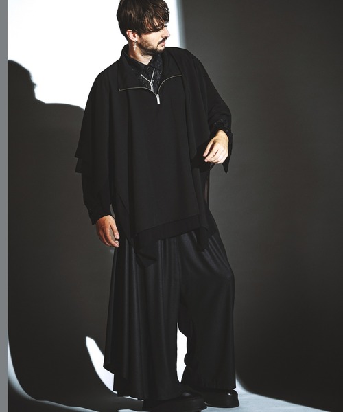 NO ID.（ノーアイディ）の「【NO ID.】Asymmetry Drape Wide Pants / アシンメトリー ドレープ ワイド パンツ（スラックス・メンズ・グレー/ブラック/その他22・2/1）」の7枚目の写真