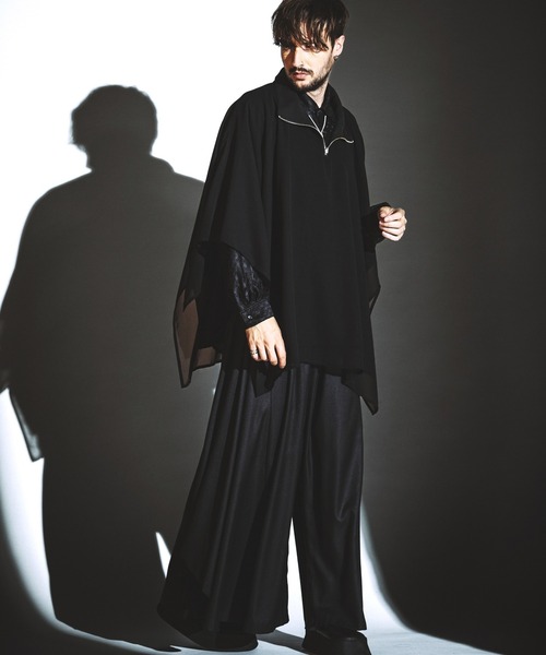 NO ID.（ノーアイディ）の「【NO ID.】Asymmetry Drape Wide Pants / アシンメトリー ドレープ ワイド パンツ（スラックス・メンズ・グレー/ブラック/その他22・2/1）」の9枚目の写真