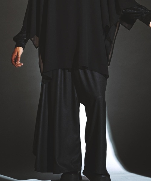 NO ID.（ノーアイディ）の「【NO ID.】Asymmetry Drape Wide Pants / アシンメトリー ドレープ ワイド パンツ（スラックス・メンズ・グレー/ブラック/その他22・2/1）」の10枚目の写真
